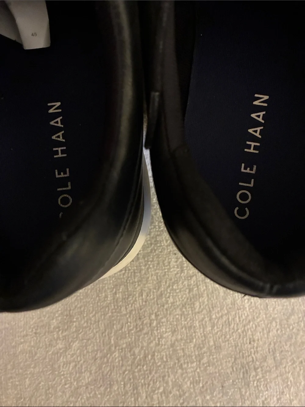 Cole Haan Grand Crosscourt Runox Black Leather Lace-Up Casual Dress ShoesC33062